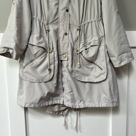 H&M Full Zip Hooded Rain Jacket Parka - Picture 5 of 7